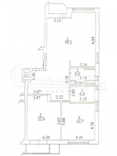 Sale of a 3-room apartment in a club house on Turgenevskaya Street - Stolny Grad photo 11