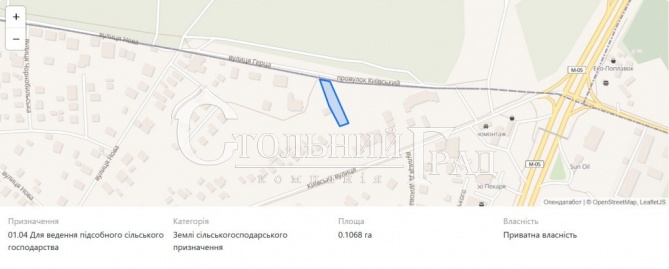 Продажа участка 42 сотки в с. Глеваха - АН Стольный Град фото 8